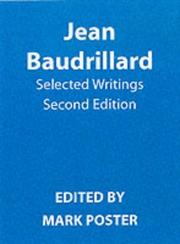 Cover of: Selected writings by Jean Baudrillard