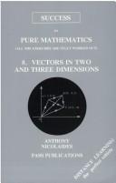 Cover of: Vectors by A. Nicolaides, Anthony Nicolaides, A. Nicolaides, Anthony Nicolaides, A. Nicolaides