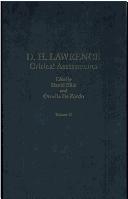 Cover of: D. H. Lawrence: Critical Assessments (Helm Information Critical Assessments of Writers in English)