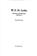 Cover of: W.E.H. Lecky, historian and politician, 1838-1903