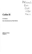 Cover of: Colin II | E. F. Benson