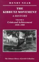 Cover of: The kibbutz movement: a history