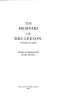 Cover of: The Memoirs of Mrs Leeson