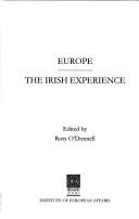 Cover of: Europe: the Irish experience