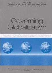 Cover of: Governing Globalization by David Held