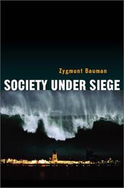 Cover of: Society under Siege by Zygmunt Bauman