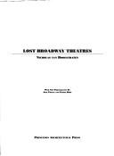 Lost Broadway theatres by Nicholas Van Hoogstraten
