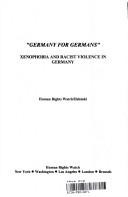 Cover of: "Germany for Germans" by Maryellen Fullerton