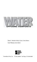 Cover of: Water: opposing viewpoints