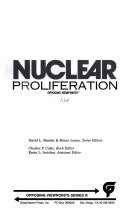 Cover of: Nuclear proliferation: opposing viewpoints