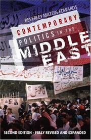 Cover of: Contemporary Politics in the Middle East by Beverley Milton-Edwards