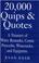 Cover of: 20,000 Quips & Quotes