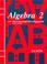 Cover of: Algebra 2: An Incremental Development 