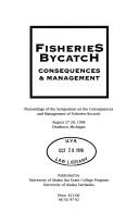 Cover of: Fisheries Bycatch: Consequences & Management (Singular Textbook Series)