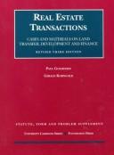 Cover of: Real Estate Transactions by Gerald Korngold, Paul Goldstein, Gerald Korngold