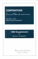 Cover of: Cases and Materials on Corporations: 1999 Supplement