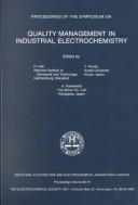 Cover of: Quality Management in Industrial Electrochemistry (Proceedings / Electrochemical Society)