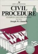 Cover of: Civil Procedure by Joseph W. Glannon, Joseph W. Glannon