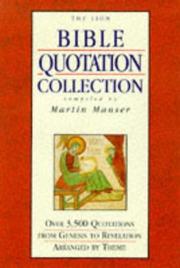 Cover of: The Lion Bible Quotation Collection by Martin Manser