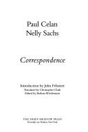 Cover of: Paul Celan, Nelly Sachs by Paul Celan