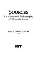 Cover of: Sources by Rita I. McCullough, Rita I. McCullough