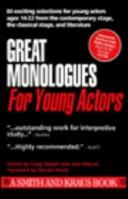 Cover of: Great Monologues for Young Actors  Volume I (Young Actors Series) by 