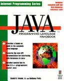 Cover of: Java: programming language handbook