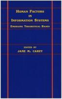 Cover of: Human factors in information systems.