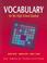 Cover of: Vocabulary for the High School Student