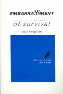 Cover of: Embarrassment of Survival: Selected Poems 1970-2000