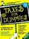 Cover of: Taxes for Dummies 1996