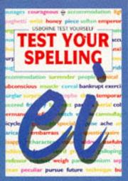 Cover of: Test Your Spelling (Test Yourself Series) by Victoria Parker