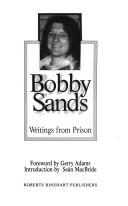 Cover of: Bobby Sands: Writings from Prison