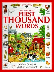 Cover of: The Usborne First Thousand Words (Picture Word Books) | Heather Amery