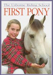 Cover of: First Pony (The Usborne Riding School)