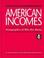 Cover of: American incomes