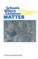 Cover of: Schools Where Children Matter by Doralice Lange Desouza Rocha