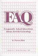 Cover of: Faq: Frequently Asked Questions About Jewish Genealogy