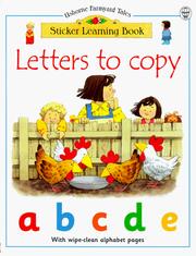 Cover of: Letters to Copy (Usborne Sticker Learning Books)