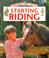 Cover of: Starting Riding (Usborne First Skills)