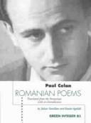 Cover of: Romanian Poems (Green Integer, 81)