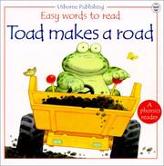 Cover of: Toad Makes a Road by Phil Roxbee Cox