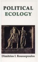 Cover of: Political Ecology Beyond Environmentalism: Beyond Environmentalism