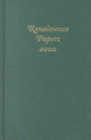 Cover of: Renaissance Papers 2000 (Renaissance Papers)