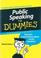 Cover of: Public Speaking for Dummies