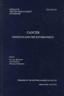 Cover of: Cancer: genetics and the environment