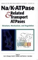 Cover of: Na/K-ATPase and related transport ATPases by Patricio J. Garrahan