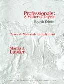 Cover of: Professionals by Martin J. Lawler