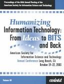 Cover of: ASIST 2003 by American Society for Information Science and Technology. (Annual meeting) Annual Meeting.
