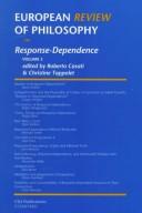 Cover of: European Review of Philosophy, 3: Response-Dependence (Center for the Study of Language and Information - Lecture Notes)